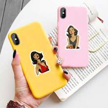 50张复古贴纸，性感美女主题，适用于笔记本电脑、冰箱、行李箱、汽车、滑板、相册、摩托车、水瓶、剪贴簿等，DIY包装盒、包装标签、派对贴纸，适合青少年和成人，返校季剪贴簿用品，趣味贴纸，笔记本电脑贴纸，Kindle手机贴纸。 - 彩色 - 查看 6