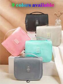 1 geantă de machiaj multifuncțională, geantă portabilă de călătorie de mare capacitate, geantă de toaletă impermeabilă, geantă de depozitare cosmetice de ultimă generație, geantă de toaletă de călătorie impermeabilă pentru bărbați și femei cu cârlig, geantă portabilă de spălat pentru călătorie de afaceri, pentru bijuterii, parfum, telefon mobil - Multicolor - Vizualizare 3