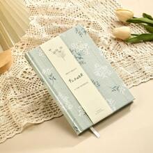 1pc A5 Hardcover Thick Notebook Chinese Style Press-Line Journal Back To School - A5 - View 3