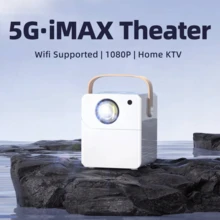 5g Dual-Band Home Use Ultra Hd Projector With Wall Mount, Mini Wireless Wifi Home Theater Projector For Bedroom, Dormitory, Android/Ios Phone Screen Mirroring - UK Plug(220-240V) - View 2