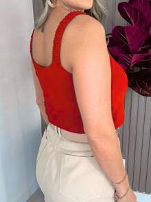 Women Tank Tops & Camis - Rojo - Ver 2