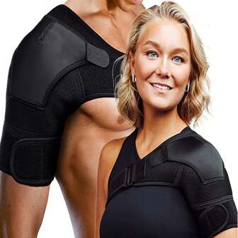 Shoulder Strap Shoulder Pad-Shoulder Pad With Pressure Pad On The Right/Left Arm, Adjustable Ventilation, Suitable For Fitness And Sports Care-For Both Men And Women. Gym Gym Accessories