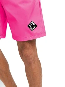 Men Beach Shorts - 粉色 - 查看 5