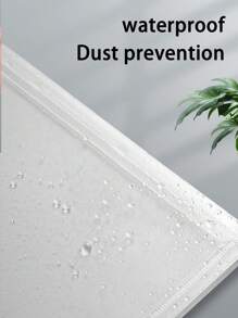 A4/A5 Thick Plastic Zipper Handheld Transparent Document Bag, Waterproof Large Capacity Storage Bag, For Students' Papers, Bills, Stationery - Transparent - View 6