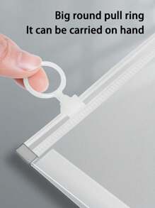 A4/A5 Thick Plastic Zipper Handheld Transparent Document Bag, Waterproof Large Capacity Storage Bag, For Students' Papers, Bills, Stationery - Transparent - View 5