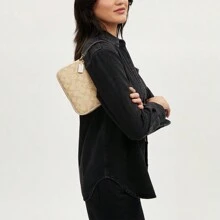 Coach Nolita 19 女士手拿包、小手提包、单肩包 CS442 IMDQC - 卡其色 - 查看 4