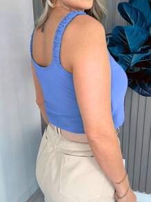 Women Tank Tops & Camis - 淺藍色 - 查看 2