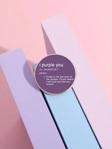 1入學生兒童幾何圓形英文字母創意卡通UV胸針，宴會日常穿戴禮物 - 彩色 - 查看 3