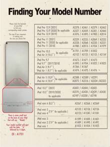 苹果美学蝴蝶结旋转支架翻盖保护套带触控笔支架适用于 iPad 9.7 英寸 10.2 英寸 10.5 英寸 10.9 英寸、iPad Air 4 5、iPad Pro 11 iPad 2024 2022 2020 保护套 - 黑色 - 查看 2