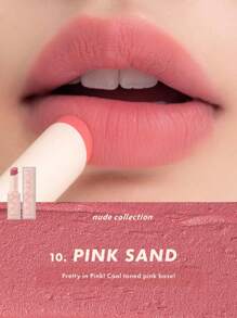 Rom&nd ZERO MATTE 唇膏 #10 PINK SAND，丝绒哑光质地，轻盈不干燥，柔焦哑光妆效，模糊唇妆效果，日常哑光妆容，专业化妆品，特殊场合，韩式妆容，3克/0.11盎司。 - #10 PINK SAND - 查看 8