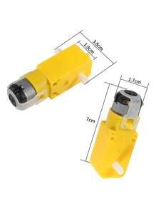 10 Pieza Motorreductor Motor 2 Ejes Recto 48:1 Arduino Carro Utilizado en productos electrónicos de investigación científica cuerpo eléctrico de robot cuerpo de pistola de juguete de burbujas coche de juguete de tracción a las cuatro ruedas juguetes de aviones productos de vibración y otros productos de juguetes eléctricos - Multicolor - Ver 4