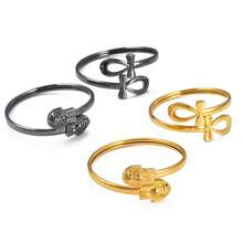 1pc Ancient Egyptian Symbol Ankh Egyptian Pharaoh Tutankhamun Bracelets Amulet Africa Jewelry Banglets For Women Girl