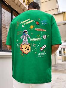 Men T-Shirts - 綠色 - 查看 2