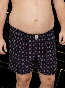 Men's  Canção Briefs, Garter Belt, Assorted Prints, Comfortable, Fresh, Lightweight, Plus Size, Large Size, Fresh, Men's Pajamas, Cool Mesh, Men's Intimate Piece - 彩色 - 查看 9