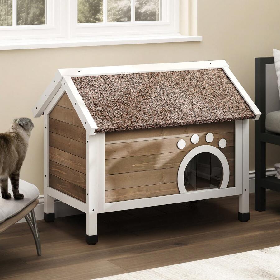 Outdoor Cat House Feral Cat Shelter Large Indoor Kitty Houses With