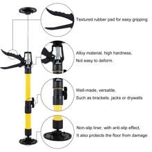 2Pcs Telescopic Support Rod Adjustable Length 3rd Hand Support System Heavy Duty Telescopic Quick Support Rod Non-Slip Third Hand Tool 40KG Capacity Telescopic Support Pole For Cabinet Drywall - Yellow - View 6