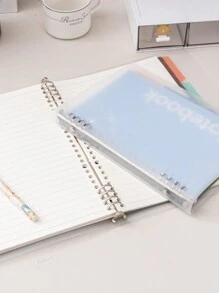 1pc Simple Replaceable Refill A5 Horizontal Lined Notebook For Students, Classroom Note-Taking, Suitable For School Stationery & Writing