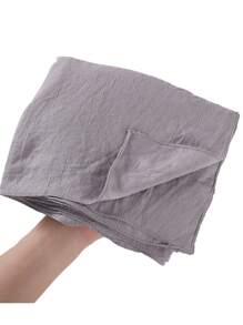 1 件装 女士时尚纯色印花头巾围巾长披肩头巾头巾头带面纱衣服 - 彩色 - 查看 5