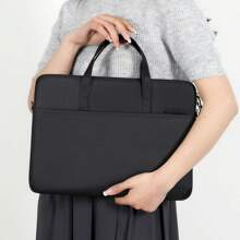 Customized Durable Laptop Bag, Customized Name, Text, Logo, Photo, Fashion, Minimalist, Solid Color, DIY Laptop Bag, Custom-Made, One-Of-A-Kind, Gift, Surprise, Includes Detachable Shoulder Strap