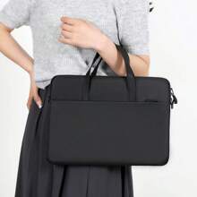 Customized Durable Laptop Bag, Customized Name, Text, Logo, Photo, Fashion, Minimalist, Solid Color, DIY Laptop Bag, Custom-Made, One-Of-A-Kind, Gift, Surprise, Includes Detachable Shoulder Strap