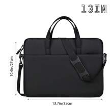 Customized Durable Laptop Bag, Customized Name, Text, Logo, Photo, Fashion, Minimalist, Solid Color, DIY Laptop Bag, Custom-Made, One-Of-A-Kind, Gift, Surprise, Includes Detachable Shoulder Strap