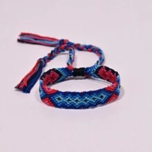 Bransoletka przyjaźni ze splotem linowym dla kobiet moda letnia plaża w stylu Nibir biżuteria - Wielokolorowe - Zobacz 30