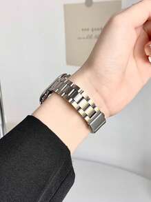 2 件银色表带和表壳配件套装，适合 14 毫米窄女式手表，可拆卸不锈钢表带配柔软 TPU 保护壳（带屏幕保护膜），兼容 Ultra 2 1 SE S9/8/7/6/5/4/3/2/1 系列 38mm/40mm/41mm/42mm/44mm/45mm/49mm 手表，送给朋友和家人的绝佳礼物 - 銀色 - 查看 6