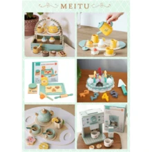 1入組模擬咖啡機廚房玩具烹飪套裝娃娃屋配件兒童區材料生日禮物寶寶 - 藍色 - 查看 5