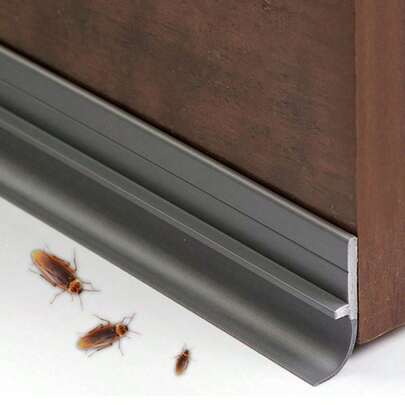 2 piezas Tira de sellado autoadhesiva para la parte inferior de la puerta, a prueba de viento, a prueba de sonido, a prueba de agua, sello para brechas gruesas para puertas y ventanas, pegatinas, vinilos decorativos para el hogar, artículos de decoración de primavera para refrescar tu hogar, pegatinas de decoración de festivales, regalos de cumpleaños y graduación