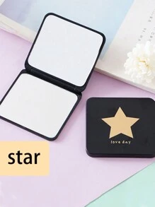 Gương trang điểm cầm tay, Gương vuông nhỏ gọn hai mặt gấp gọn kiểu công chúa, thích hợp làm quà tặng ngày lễ tình nhân - Nhiều màu - Xem 13
