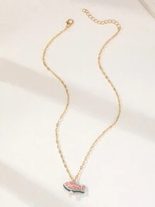 1 pièce Collier d'été délicat avec pendentif poisson mignon fait main pour femmes (la forme et la couleur peuvent varier)