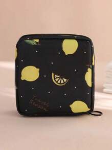 1pc Sanitary Pad Storage Bag, Portable Large Capacity, Minimalist Style, Waterproof, Used For Storing Sanitary Pads, Underwear Liners And Tampons, Valentine's Day Gift, Storage Bag, Cosmetics Bag, Coin Purse, Mini Bag Makeup Bag, Cosmetic Bag, Vacation Organizer, Large Capacity Makeup Organizer Makeup Case, For Lipstick, Brush, Skincare, Mobile Phone, Coin, Small Items, For Home, Gift, Vacation And Festival Halloween Christmas Multifunctional Use,Boho Vibes