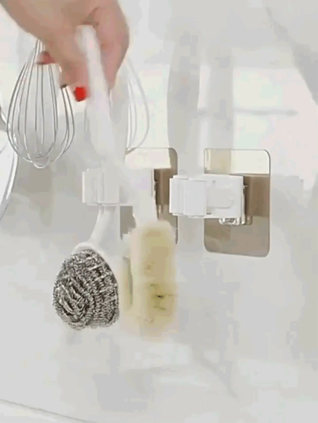 1/4/8pcs Mop & Broom Holder, Wall-Mounted Bathroom Hook, Strong Mop Hanger, Plastic Wall Hook, Mop Organizer, Broom Hanger, Broom Clip, Wall-Mounted Mop & Broom Storage Rack, Multi-Functional Tool Organizer, Household Storage Rack, Wall-Mounted Adhesive Hook, Mop Organizer Rack, Brush & Broom Holder, Bathroom Laundry Room Organizer, Mop Clip, Self-Adhesive Mop Holder, Bathroom Kitchen Garden, Cleaning Accessories, Household Small Tools, Space-Saving Household Storage Rack, Suitable For Bathroom, Kitchen, Bedroom, Toilet, Laundry Room, Garage, Easy To Install Bathroom Accessories Bathroom Tools - Multicolor - View 4