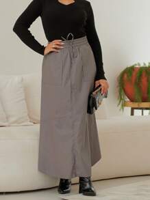 Women Skirts - Xám - Xem 8