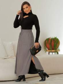 Women Skirts - Xám - Xem 7