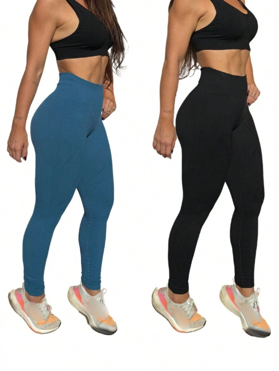 Kit With 2 Basic Comforfit Lupo Sport Leggings For Women, Fitness, Gym, High Waist Model 71774 - Nhiều màu - Xem 1