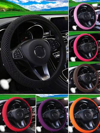 1pc Breathable Car Steering Wheel Cover