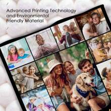 1pc Custom Blanket, Customization Blankets With Over 10 Images, Personalized Soft Cozy Blankets, Personalized Gift, Custom Gift Blanket For Birthday Washable, Lightweight, Breathable, Cozy, Comfortable, Warm, Soft, Simple Custom, Unique, Personalized Ideal Gifts For Him, Ideal Gifts For Her, Ideal Gifts For Anniversaries, For Graduation, For Housewarming, For Weddings, For Birthdays Sofa, Bed, Car, Tea Room, Bedroom, Living Room, For Office, Customized Throws, Street Casual Chic, Home Textile, Christmas Home Atmosphere, Breathable, Soft - 15 Images - View 6