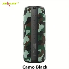 ZEALOT Enceinte Bluetooth ZEALOT S51 : haut-parleur sans fil résistant à l'eau et à la poussière, son surround double 5.2, basse profonde, entrée rechargeable, contrôle par bouton, compatible IOS/Android - parfait pour les activités à la plage, les fêtes à la piscine, le camping et plus encore.