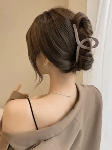 5pcs/Set Fashionable Simple Design Hair Claws For Daily Use Casual, Women, Hair Accessory, Women, Hair Tools, Curly Hair Accessory, Fall, Travel, Hair Tools, Accessories Women, Hair Stuff, Fall, Travel, Women, Hair Accessory Women, Hair Tools, Beauty Accessories, Gifts, Travel, Gifts For Women, Hair Stuff, For Women, Stocking Fillers, Stocking Stuffers For Adults, Stocking Fillers For Adult, Hair Stuff, Women's Accessories, Stocking Stuffer, Coming-Of-Age Hair Accessory, Gift Ideas For Women, Beauty Stocking Fillers, Gifts For Women - Multicolor - View 2