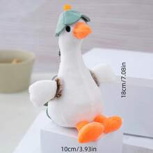 Back Flower Big White Swan Cute Goose Backpack Keychain Pendant For Couples, Birthday Gift, Random Style - Multicolor - View 2