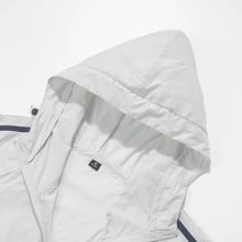 Kem chống nắng mùa hè Ice Silk mỏng bảo vệ quần áo chống nắng, Áo khoác thể thao thoáng khí Ice-Cool và chống nắng, Áo khoác du lịch khô nhanh đi biển câu cá - Xám - Xem 3