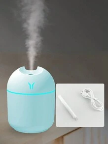 FoBianJie 1pc USB Colorful LED Humidifier, Cute Cool Mist Humidifier With LED Light -Refreshes Room, Plants, And Car - Perfect For Home, Office, And School -Great Gift For Holidays And Back To School