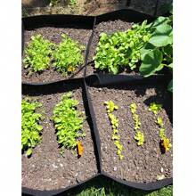 Fabric Raised Garden Bed 6x3x1ft Garden Grow Bed Bags For Growing Herbs, Flowers And Vegetables 128 Gallon - 黑色 - 查看 7