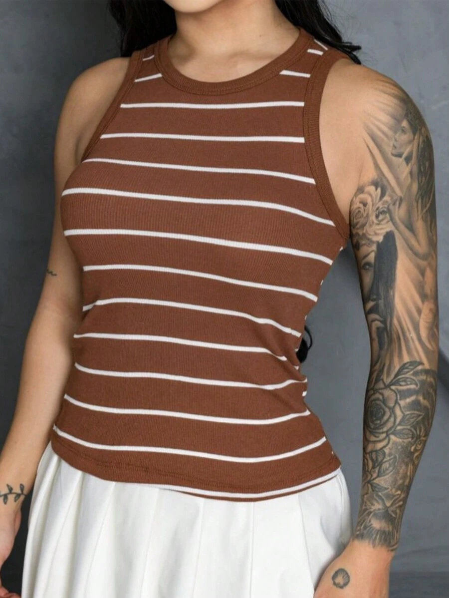 Women Tank Tops & Camis - Óxido marrón - Ver 1