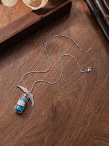 1pc Castiel's Grace Bottle Necklace Decoration Suitable For Everyday Wear - Silver - View 3