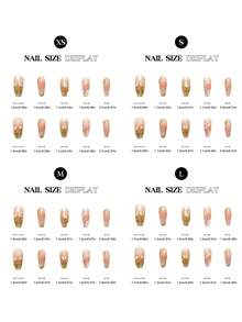 YADORNOS 10入組Y2K三維手繪光療郁金香手工貼式美甲，夏日腮紅花卉中長棺材形假指甲，破碎鑽石修飾假指甲，附有果凍膠和指甲檔的全蓋假指甲，女孩DIY美甲用品 - 彩色 - 查看 6