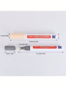 陶瓷磁磚美縫筆，浴室牆地磁磚美縫變色筆，維修和防霉 - 棕色 - 查看 2