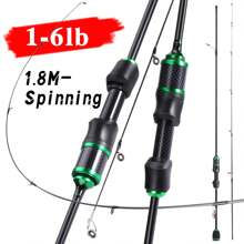 SOUGAYILANG 1.68米-1.8米两节基础款超轻便携鱼竿玻璃纤维UL动力高灵敏度超弹性有限诱饵重量钓小鱼群 - 綠色 - 查看 13