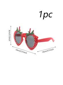 1 bộ (4 chiếc)/2 chiếc/1 chiếc- Ly thủy tinh tiệc dâu tây, Ly thủy tinh tiệc hình trái cây dễ thương, Đạo cụ chụp ảnh vui nhộn, Đạo cụ tiệc, Đồ dùng tiệc sinh nhật, Phụ kiện tiệc ngoài trời - Nhiều màu - Xem 10